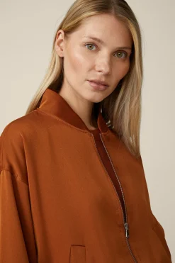 Crepe-Blouson In