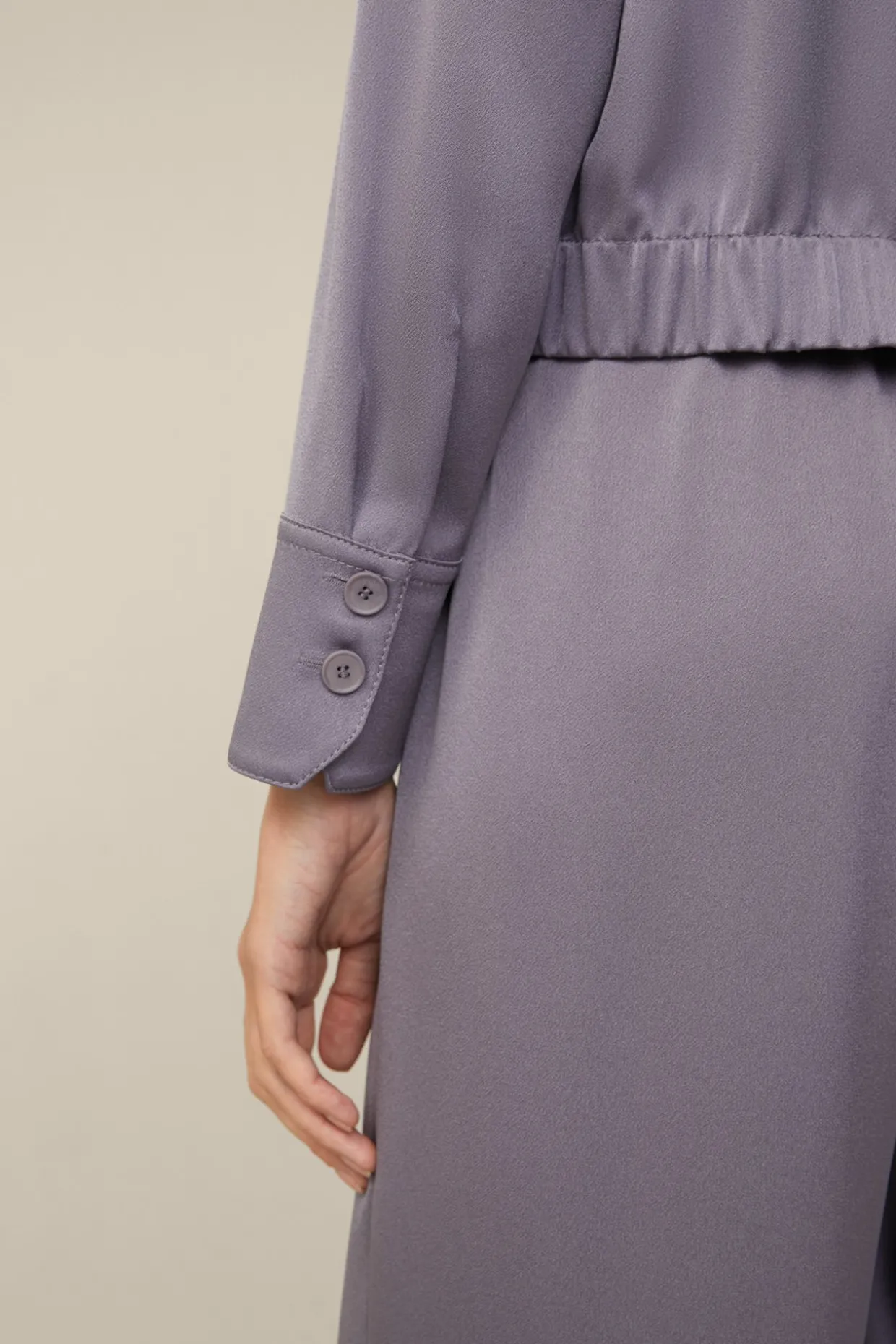 Crepe-Blouson In