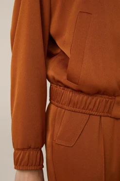 Crepe-Blouson In