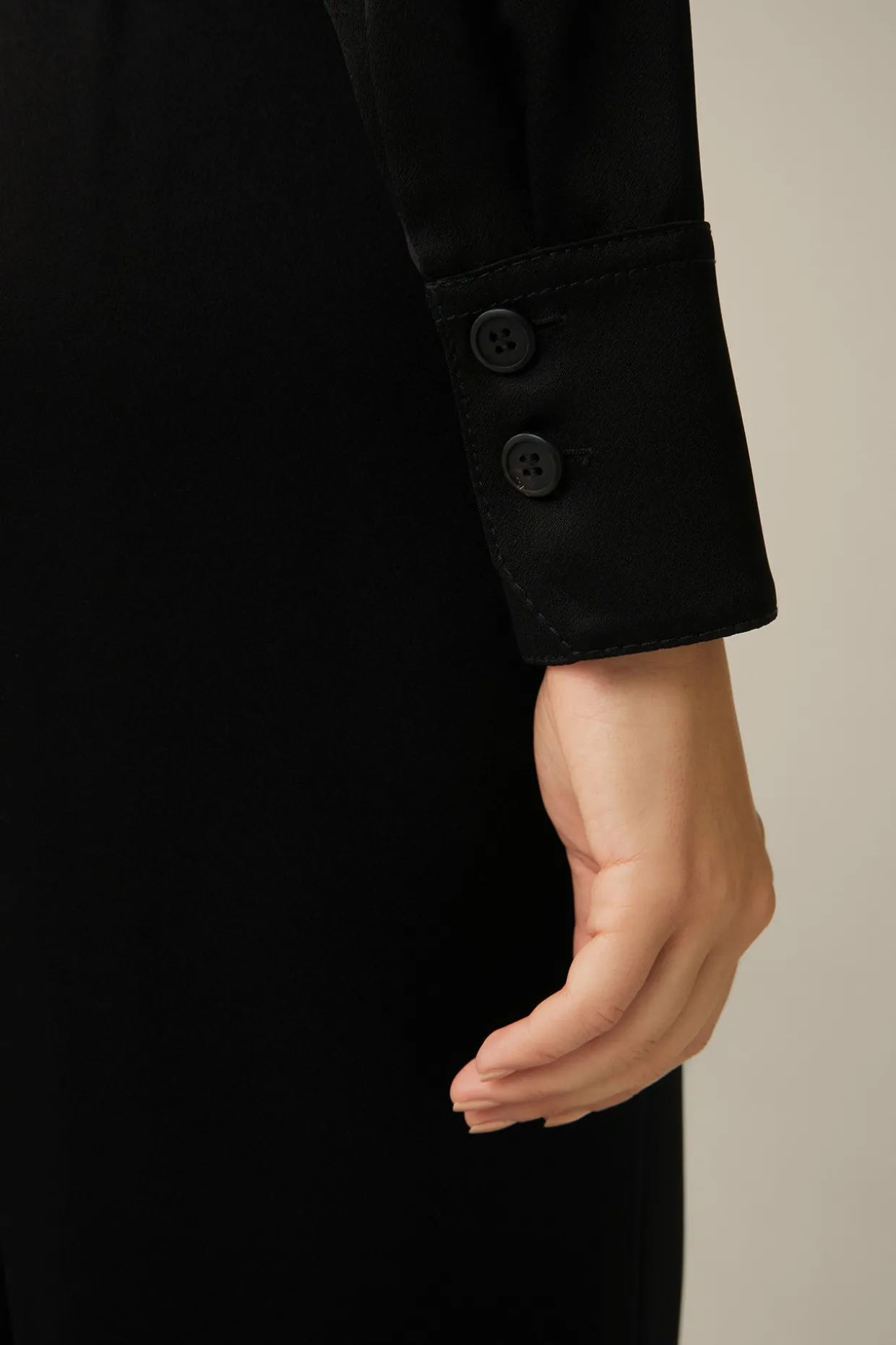 Crepe-Blouson In
