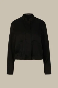 Crepe-Blouson In