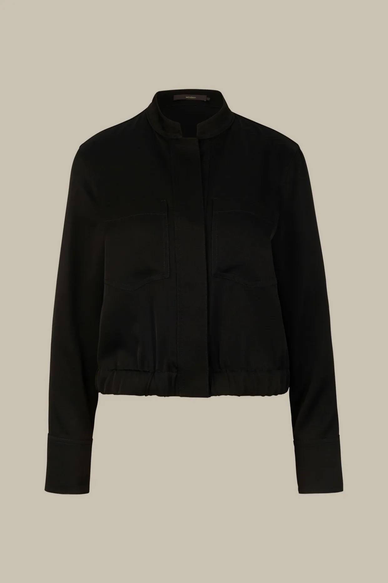 Crepe-Blouson In