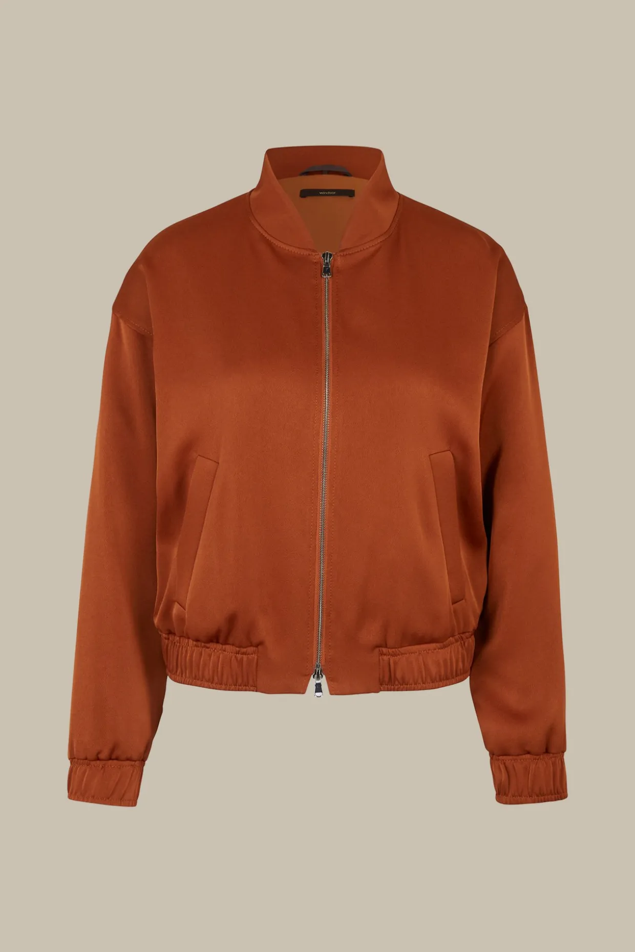 Crepe-Blouson In