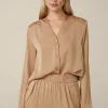 Crepe-Bluse In
