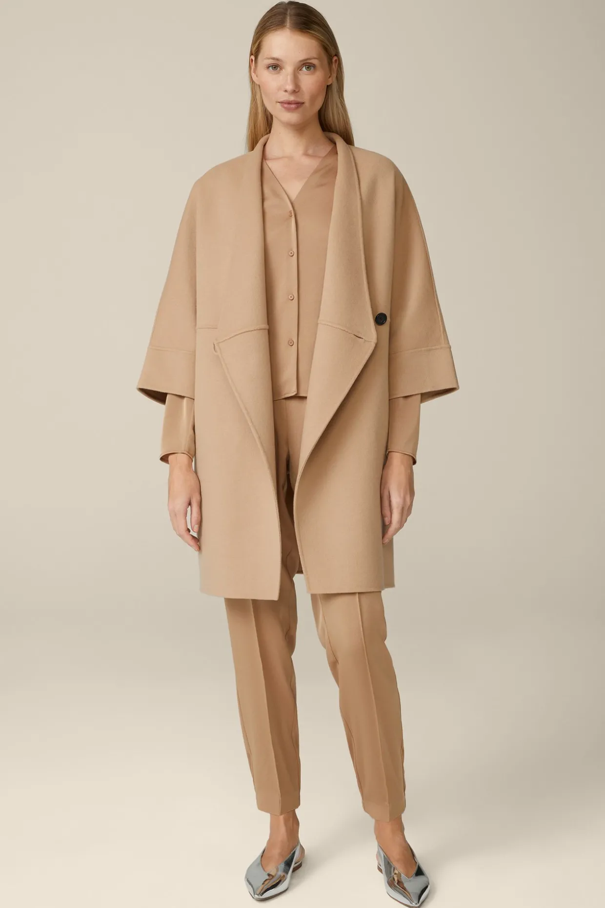 Crepe-Bluse In