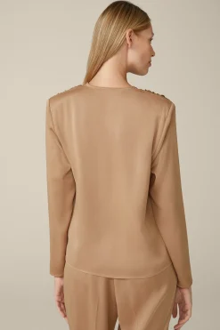 Crepe-Bluse In