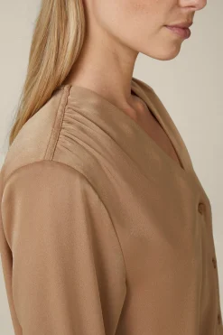 Crepe-Bluse In