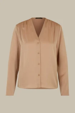 Crepe-Bluse In
