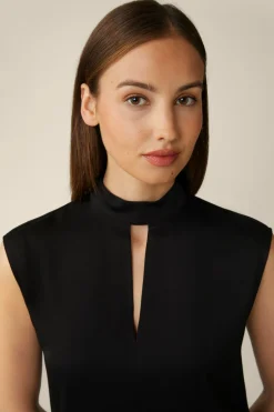 Crepe-Blusen-Top In