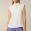 Crepe-Blusen-Top In