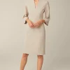 Crepe-Etui-Kleid In