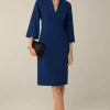 Crepe-Etui-Kleid In