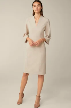 Crepe-Etui-Kleid In