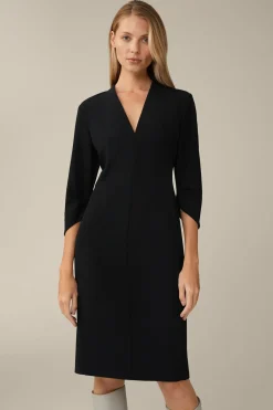 Crepe-Etui-Kleid In