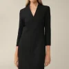 Crepe-Etui-Kleid In