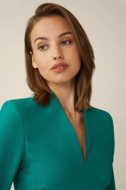 Crepe-Etui-Kleid In