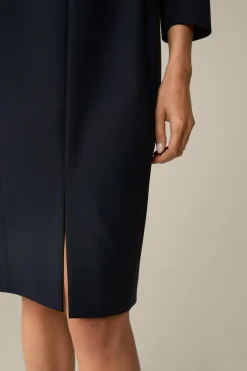 Crepe-Etui-Kleid In