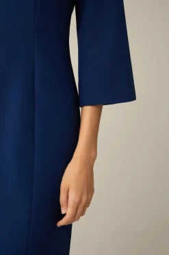 Crepe-Etui-Kleid In
