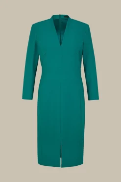 Crepe-Etui-Kleid In