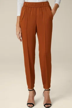 Crepe-Hose Im Jogger-Stil In