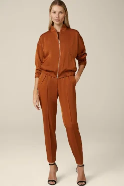 Crepe-Hose Im Jogger-Stil In