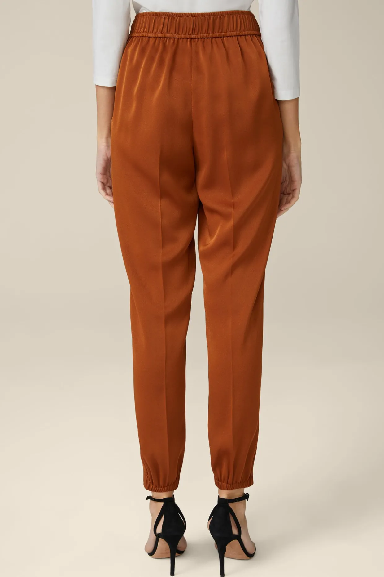 Crepe-Hose Im Jogger-Stil In
