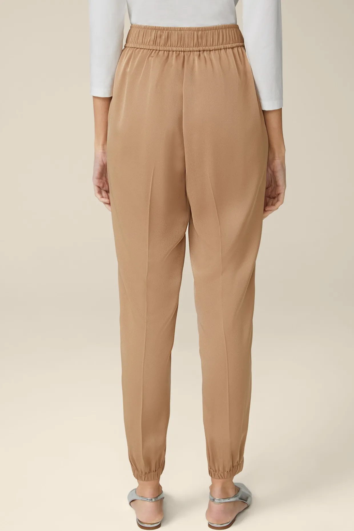 Crepe-Hose Im Jogger-Stil In