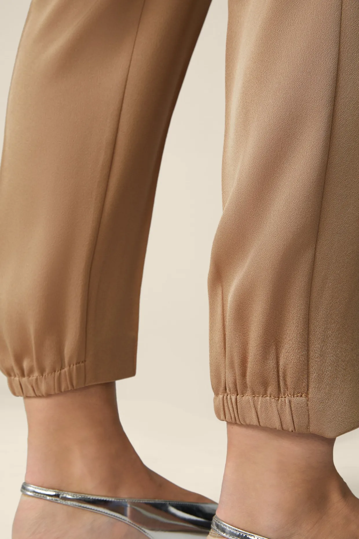 Crepe-Hose Im Jogger-Stil In