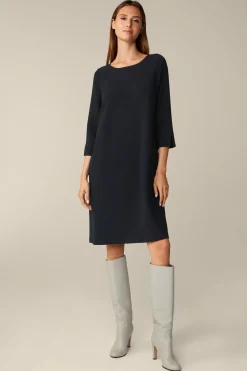 Crepe-Kleid In A-Linie In