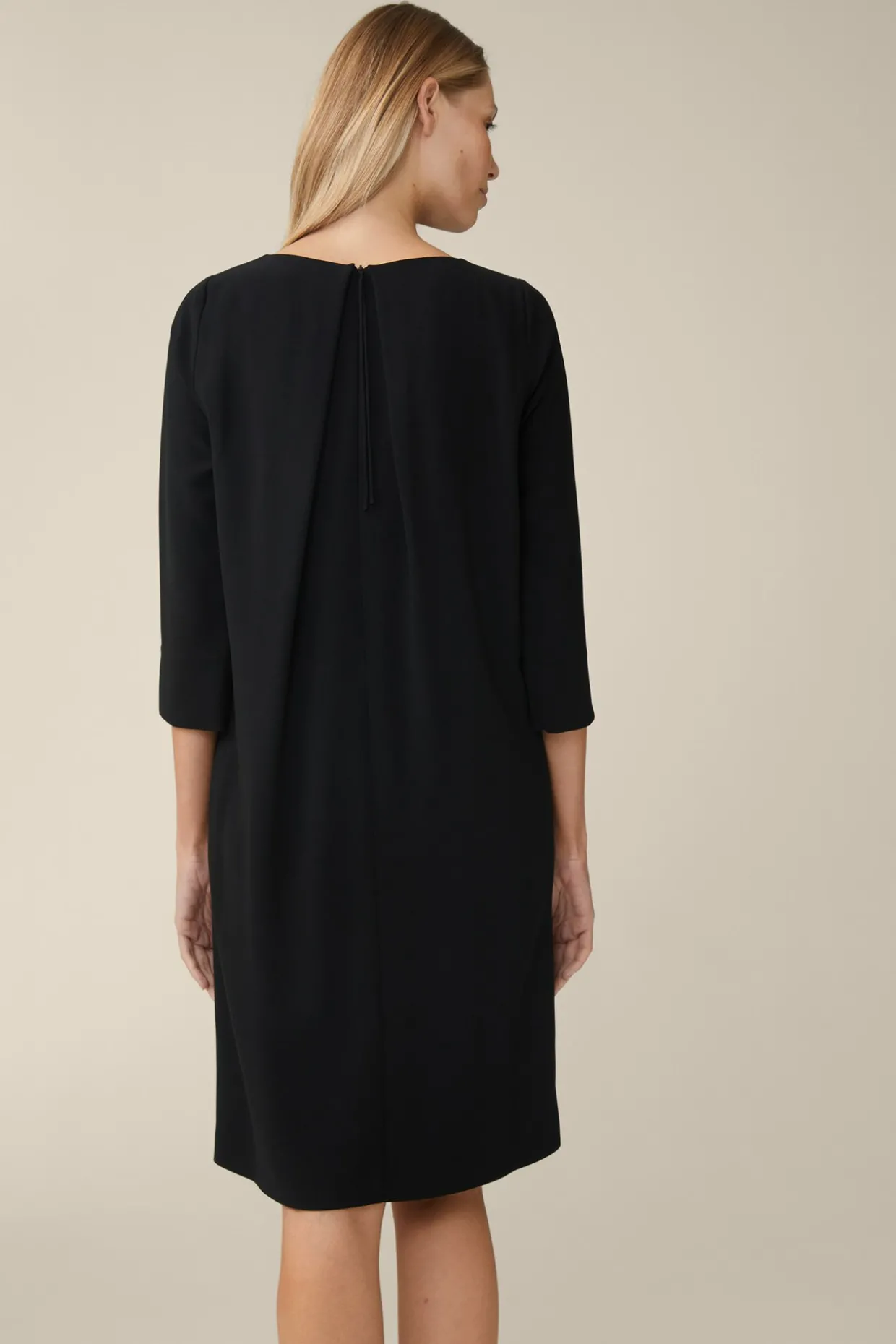 Crepe-Kleid In A-Linie In