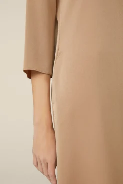 Crepe-Kleid In A-Linie In