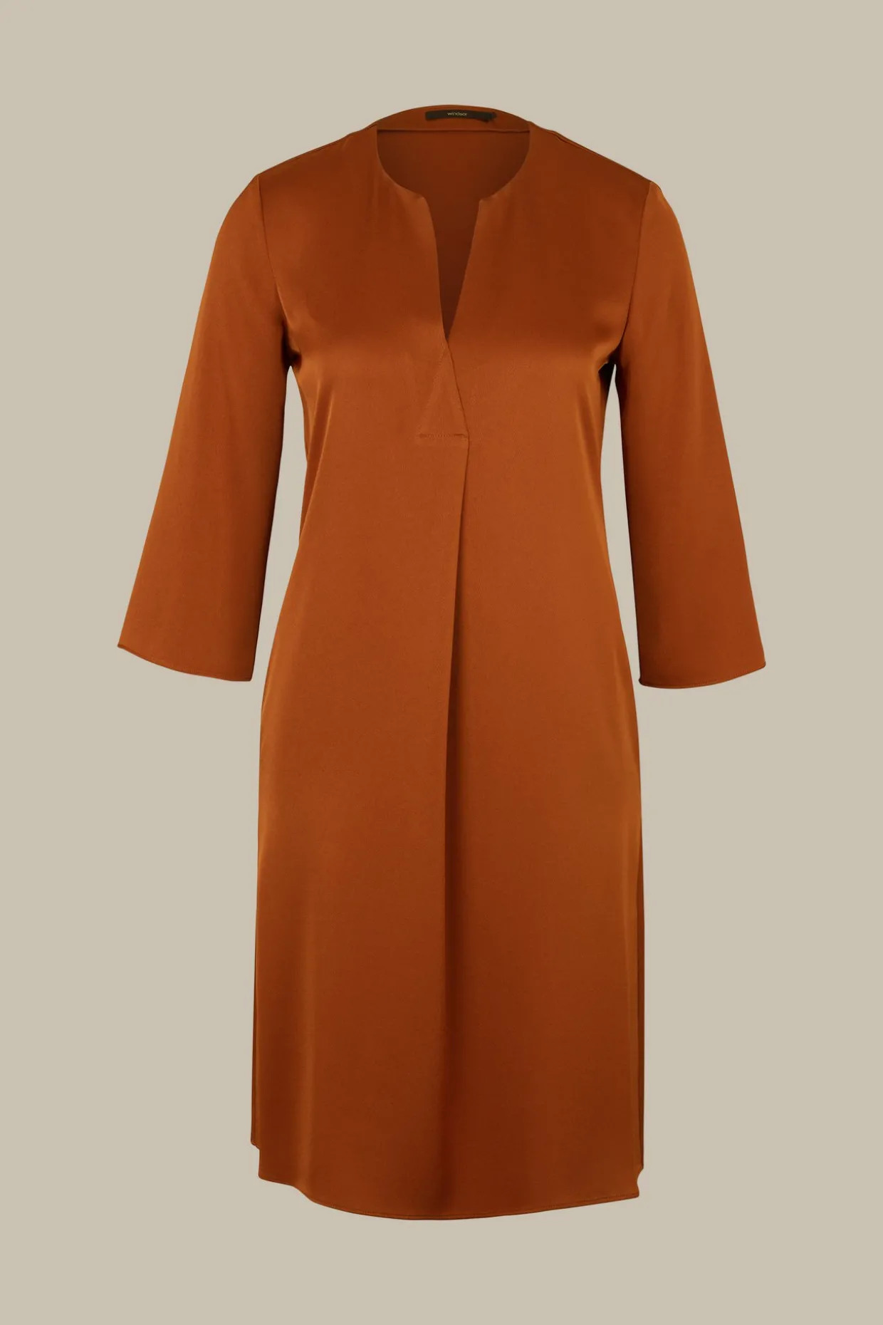 Crepe-Kleid In A-Linie In