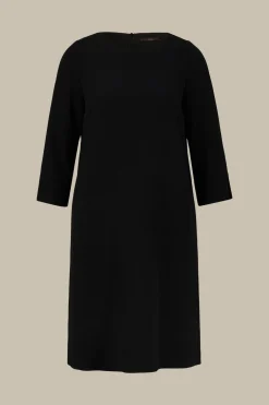 Crepe-Kleid In A-Linie In