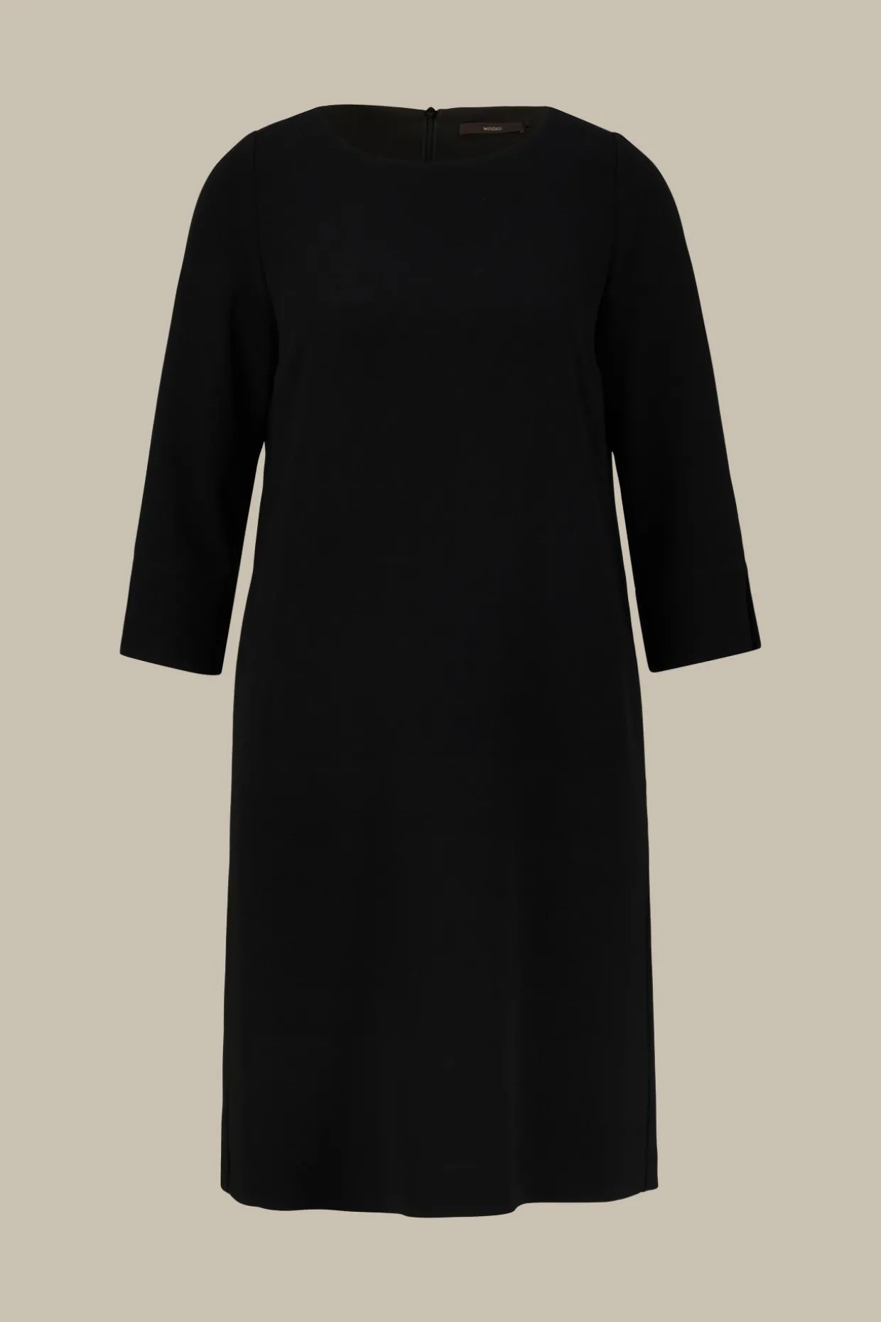 Crepe-Kleid In A-Linie In