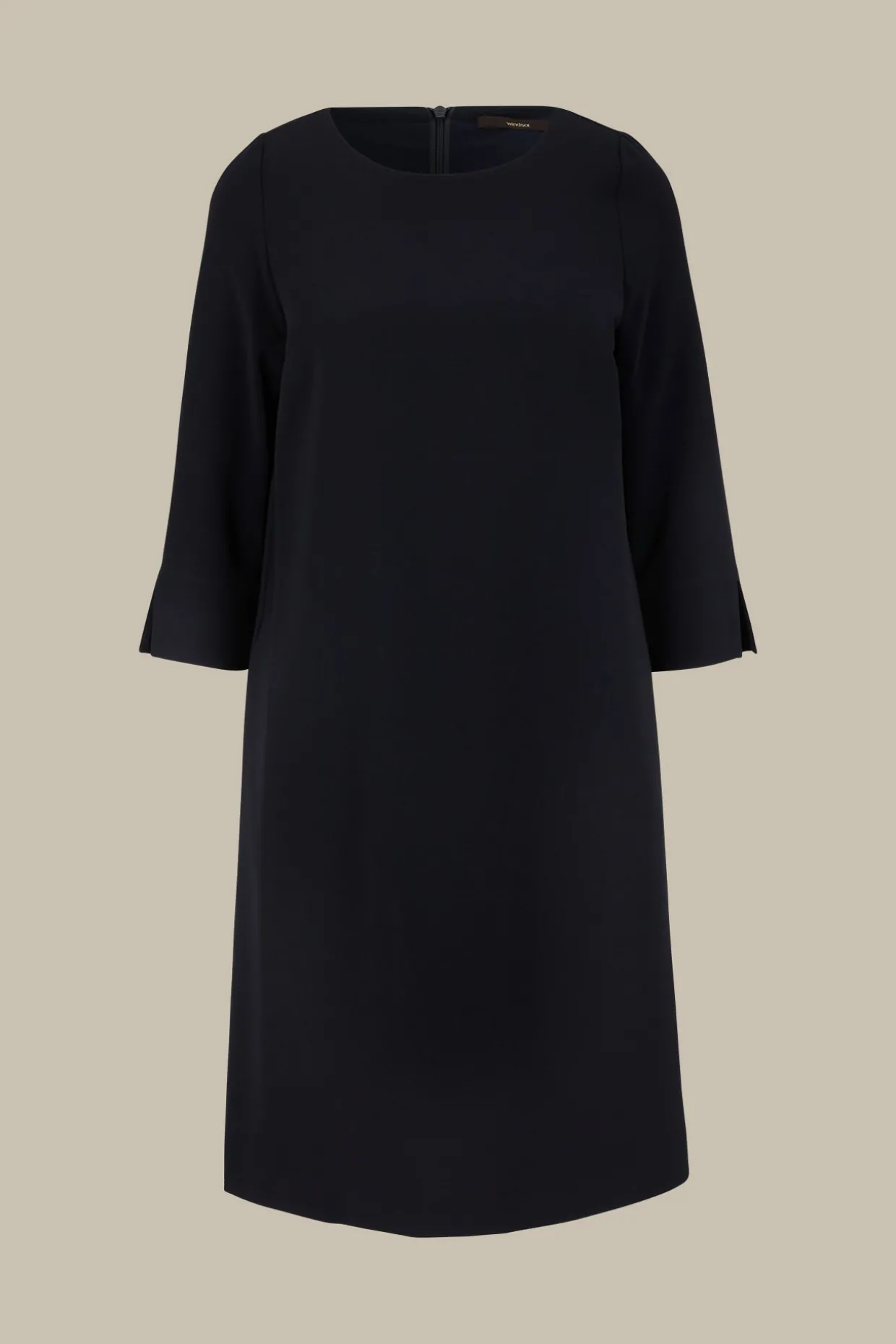 Crepe-Kleid In A-Linie In