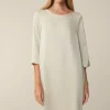 Crepe-Kleid In H-Linie In