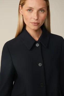 Crepe-Kurz-Blazer In