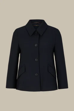 Crepe-Kurz-Blazer In