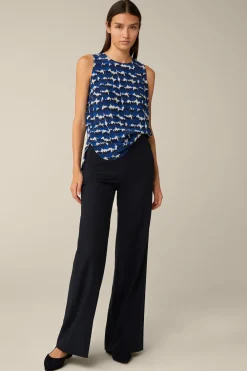 Crepe-Marlene-Hose In