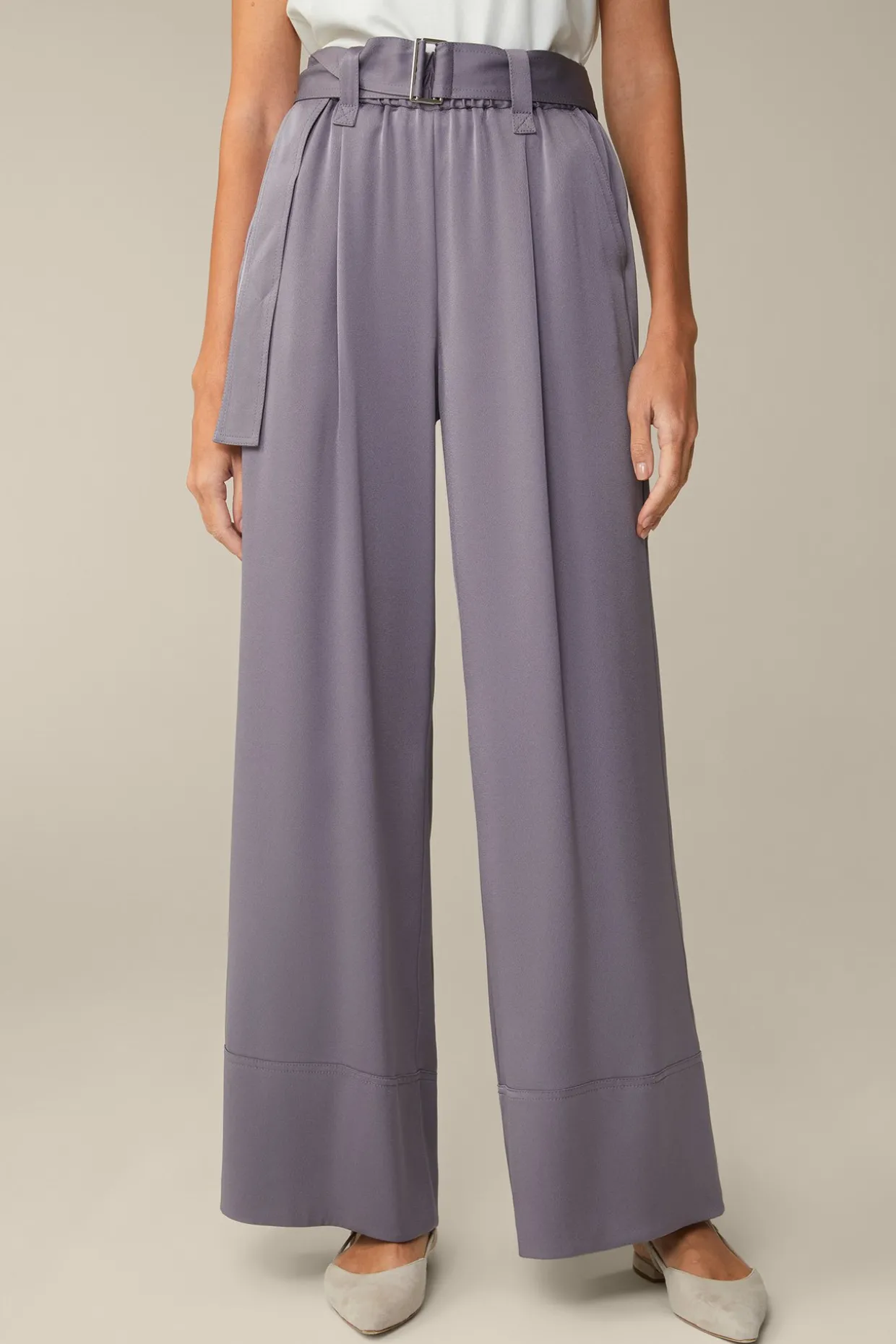 Crepe-Palazzo-Hose In