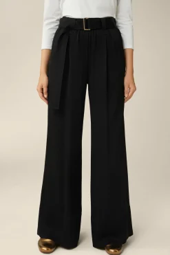 Crepe-Palazzo-Hose In