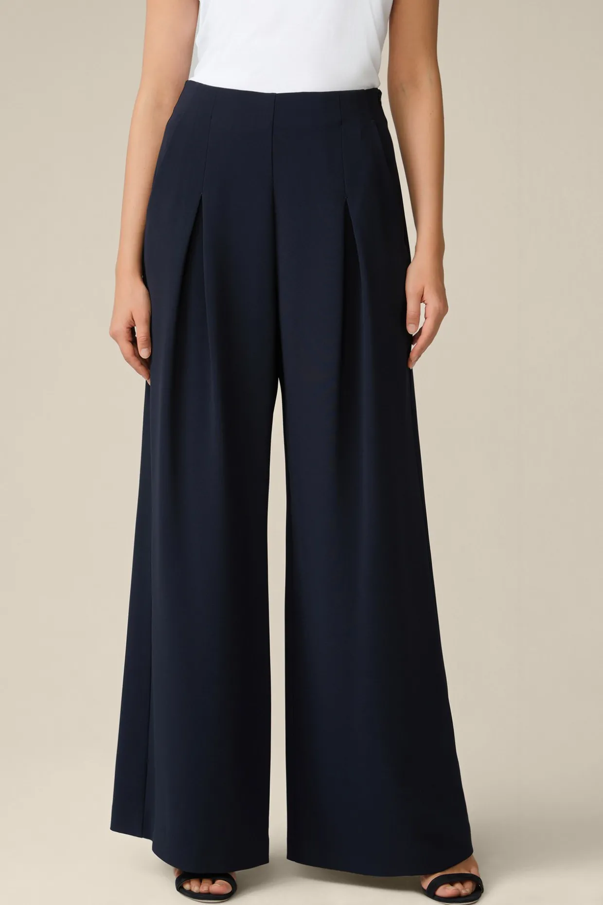 Crepe-Palazzo-Hose In