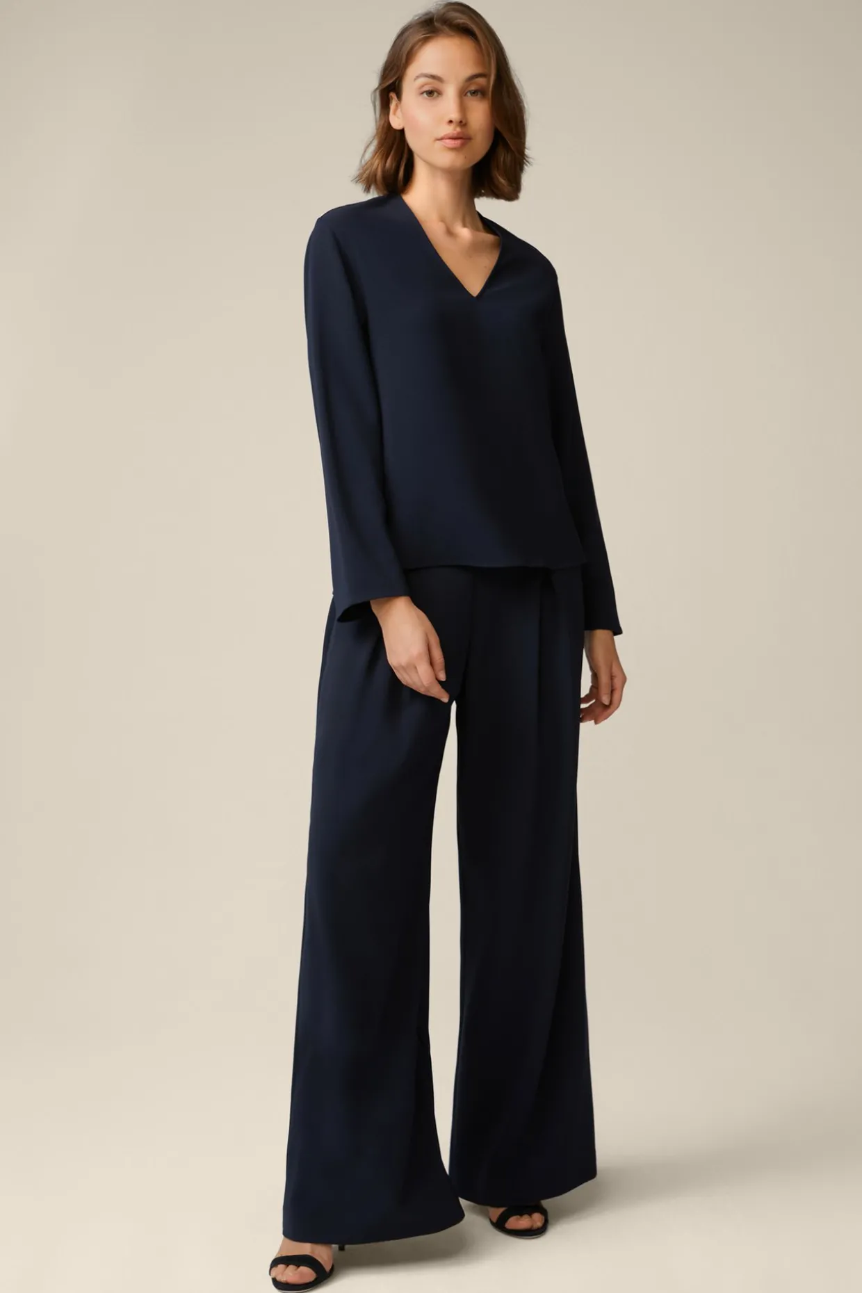 Crepe-Palazzo-Hose In