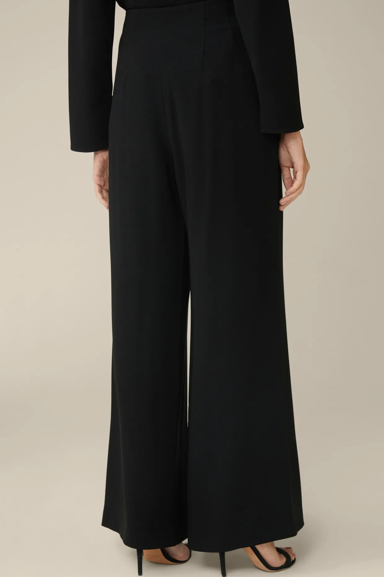 Crepe-Palazzo-Hose In
