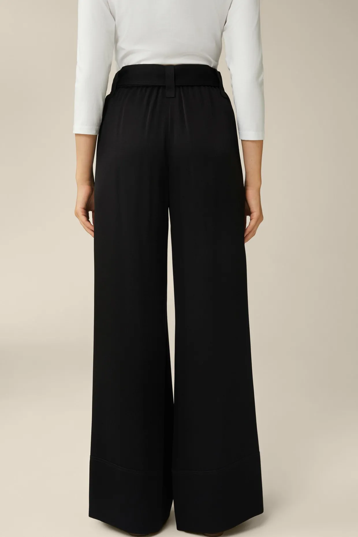 Crepe-Palazzo-Hose In