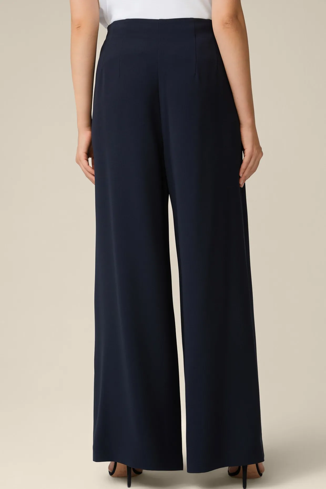 Crepe-Palazzo-Hose In