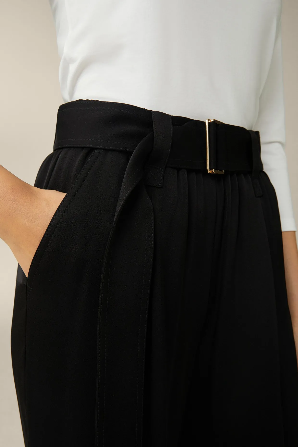 Crepe-Palazzo-Hose In