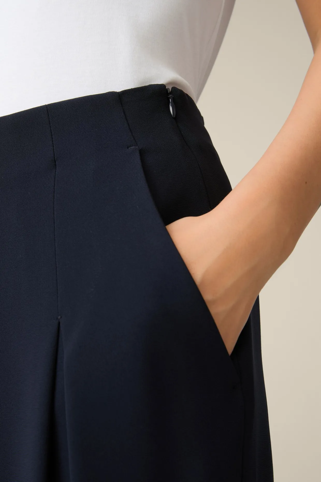 Crepe-Palazzo-Hose In