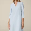 Crepe-Shift-Kleid In