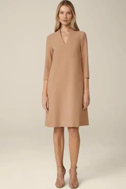 Crepe-Shift-Kleid In
